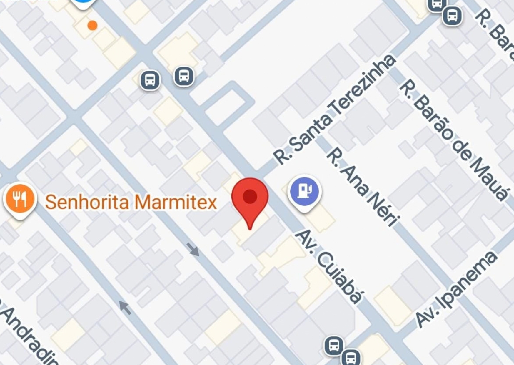 Mapa Unidade Av. Cuiabá